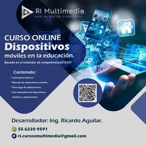 Imagen de portada para Curso online Dispositivos móviles en la educación.