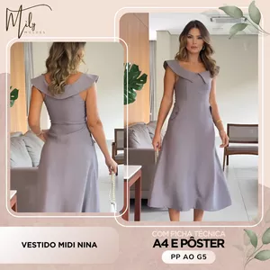 Imagem de capa para o Ebook Vestido Midi Nina