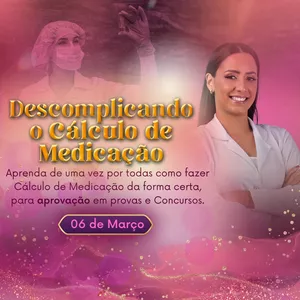 Imagem de capa para o Curso online DESCOMPLICANDO O CÁLCULO DE MEDICAÇÃO