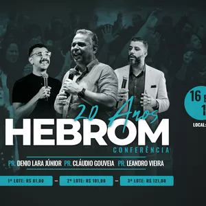Imagem de capa para o Evento presencial Conferência Hebrom 20 anos