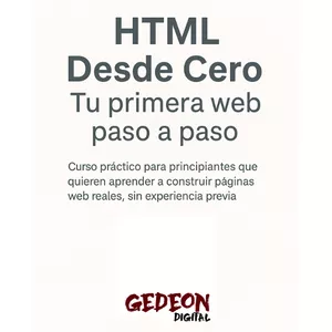 Imagen de portada para Ebook HTML Para Gente Real – Aprendé a Crear Páginas Web Sin Saber Nada