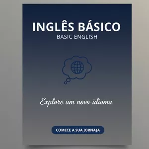 Imagem de capa para o Ebook Inglês básico em 1 mês 