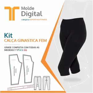 Imagem de capa para o Curso online kit molde Digital Calça Ginastica Fem