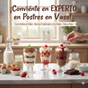 Imagen de portada para Ebook Postres en vaso tradicional y sin gluten