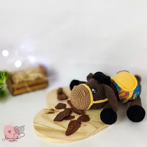 Imagem de capa para o Ebook Burro Amigurumi - Chico 