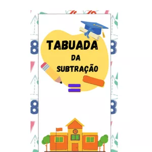 Imagem de capa para o Ebook Tabuada da Subtração para imprimir