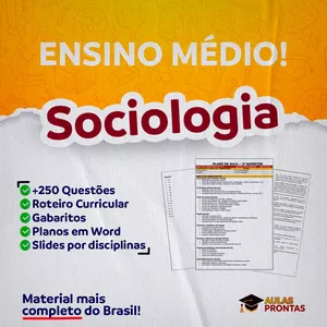 Imagem do curso SOCIOLOGIA - PLANEJAMENTOS E ATIVIDADES - BNCC