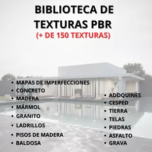 Imagen de portada para Curso online BIBLIOTECA DE TEXTURAS PBR PARA RENDERIZADO 