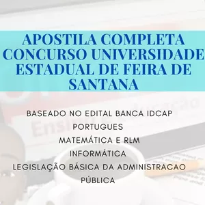 Imagem de capa para o Ebook Apostila Concurso UEFS Completo