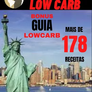 Imagem principal do produto Guia lowcarb + 178 VITAMINAS E DRINKS PARA DIETAS LOW CARB -COM 90 VEGANAS E 25 VEGETARIANA