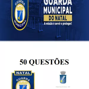 Imagem de capa para o Ebook APOSTILA DE 50 QUESTÕES PARA CONCURSO DE GUARDA MUNICIPAL NATAL-RN