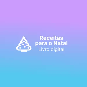 Imagem de capa para o Ebook Livro Digital de Receita - Receitas para o Natal