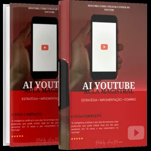 Imagem de capa para o Ebook IA YOUTUBE AULA MAGISTRAL