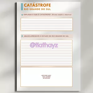 Imagem de capa para o Ebook Trabalho Interdisciplinar - Catástrofe do Rio Grande do Sul