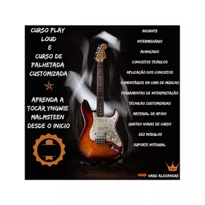 Imagem de capa para o Curso online Curso - Toque Yngwie Malmsteen como Hard Alexandre