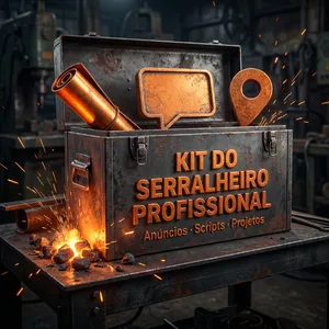 Imagem de capa para o Ebook Kit Completo do Serralheiro Profissional