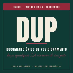 Imagem do curso DUP: faça qualquer IA escrever do seu jeito