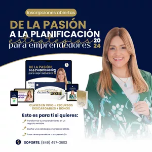 Imagen de portada para Curso online De la Pasión a al Planificación: Estrategias emprendedoras 2024
