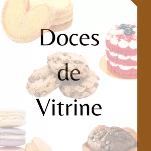 Imagem de capa para o Ebook Doces de vitrine com lista de compra