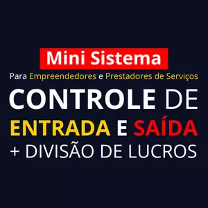 Imagem do curso MEU CONTROLE - ENTRADA E SAÍDA + DIVISÃO DE LUCROS