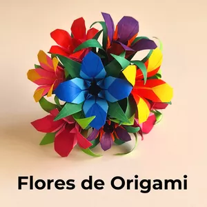 Imagem de capa para o Curso online Flor de Origami - Biju