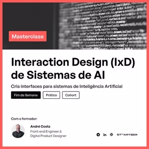 Imagem de capa para o Evento online Interaction Design (IxD) de Sistemas de AI