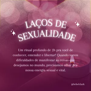 Imagem de capa para o Curso online Ritual Laços de Sexualidade com Bebel Clark