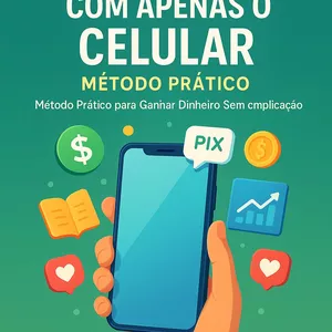 Imagem de capa para o Ebook Renda Extra com apenas o celular