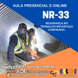 Imagem do curso NR-33 8H - Capacitação de Trabalhadores -100% ONLINE