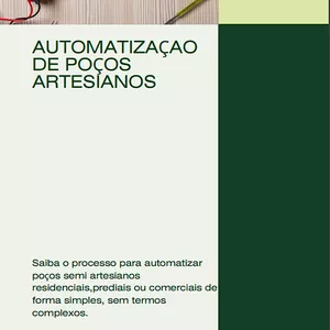Imagem de capa para o Ebook AUTOMATIZAÇÃO DE POÇOS ARTESIANOS