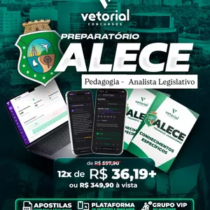 Imagem do curso ALECE / PEDAGOGIA - ANALISTA LEGISLATIVO 