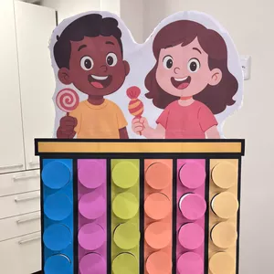 Imagem de capa para o Ebook MÁQUINA DE DOÇURAS 🍬 DINÂMICA PARA CULTO INFANTIL 🍭 MINISTÉRIO INFANTIL 