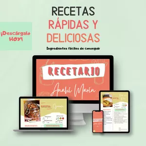 Imagen de portada para Curso online Recetario Anahí Marín