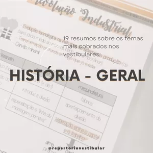 Imagem de capa para o Ebook Resumos de História geral