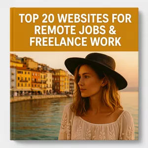 Cover image for Ebook Top 20 Websites for Remote Jobs &amp; Freelance Work