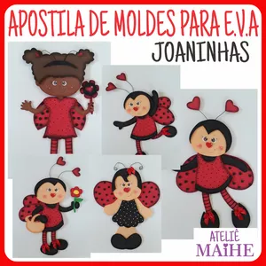 Imagem de capa para o Ebook JOANINHAS apostila de moldes para EVA