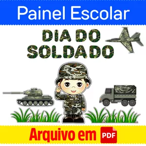 Imagem de capa para o Ebook Painel Escolar Dia do Soldado