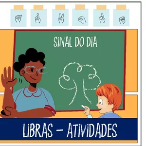 Imagem de capa para o Ebook Ebook - Libras para sua sala de aula 