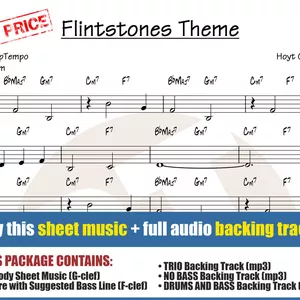 Cover image for Online course Flintstones Theme (Sheet Music + Backing Tracks)