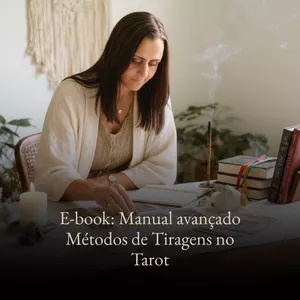 Imagem de capa para o Ebook Manual avançado Métodos de Tiragens no Tarot