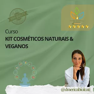 Imagem do curso 🍃 KIT COSMÉTICOS VEGANOS: Crie, Lucre e Encante!✨ 