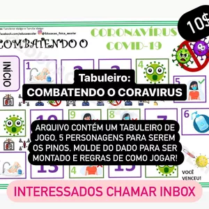 Imagem de capa para o Curso online Jogo de Tabuleiro: Trilha COMBATENDO O CORONAVÍRUS