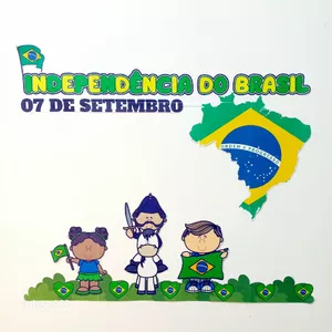 Imagem de capa para o Ebook Painel Dia Da Independência do Brasil - 7 De Setembro 🇧🇷