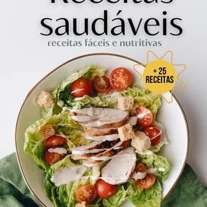 Imagem de capa para o Ebook Receitas Saudáveis para Emagrecer