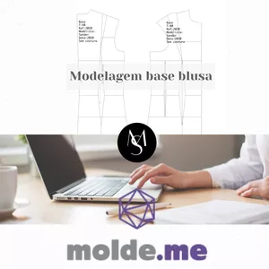 Imagem de capa para o Curso online 3 - Iniciante - Formação em modelagem - Base blusa