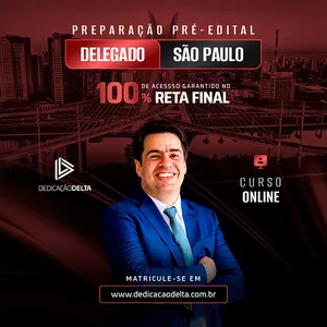 Imagem de capa para o Curso online PREPARAÇÃO PRÉ-EDITAL DELEGADO SÃO PAULO