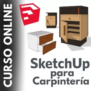 Imagen de portada para Curso online Sketchup para carpintería