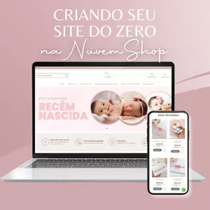 Imagem de capa para o Curso online Criando seu Site do Zero na NuvemShop