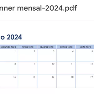 Imagem de capa para o Ebook Planner mensal 2024