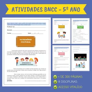 Imagem de capa para o Ebook ATIVIDADES 5º ANO (BNCC) - KIT SÓ ESCOLA